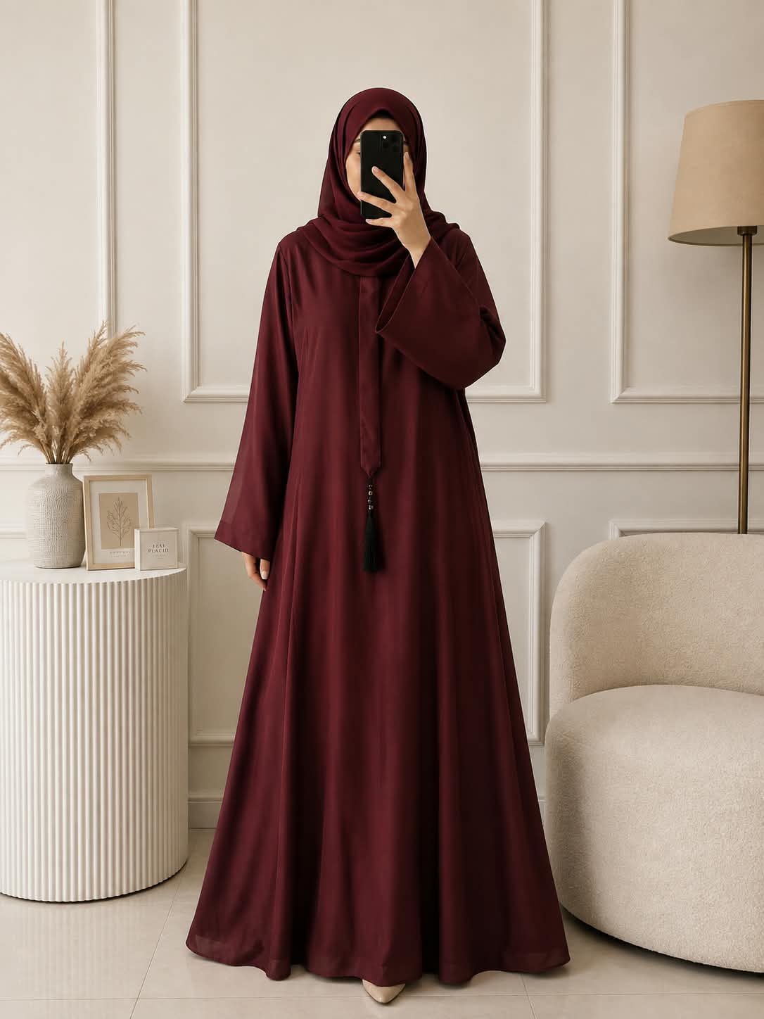 0031 - ZILAHA TEE ABAYA | RED