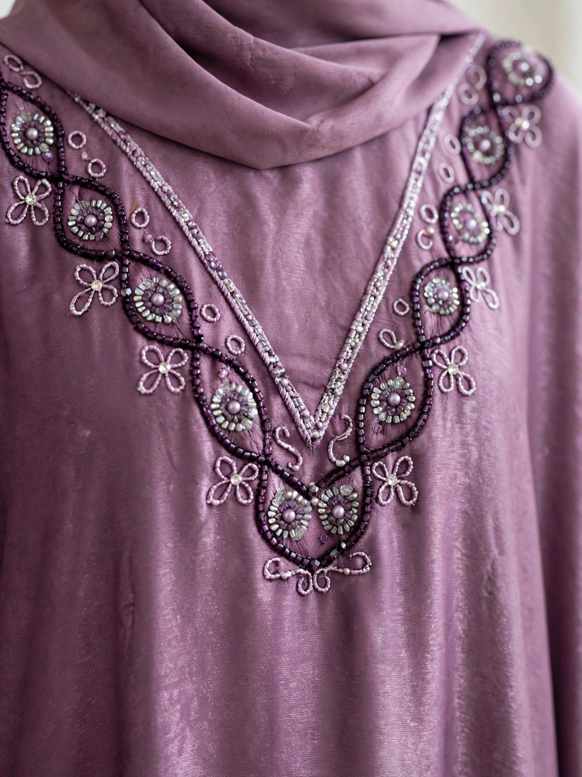 GULAFSHA HANDWORK ABAYA | PINK