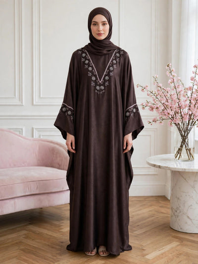 GULAFSHA HANDWORK ABAYA | PURPLE