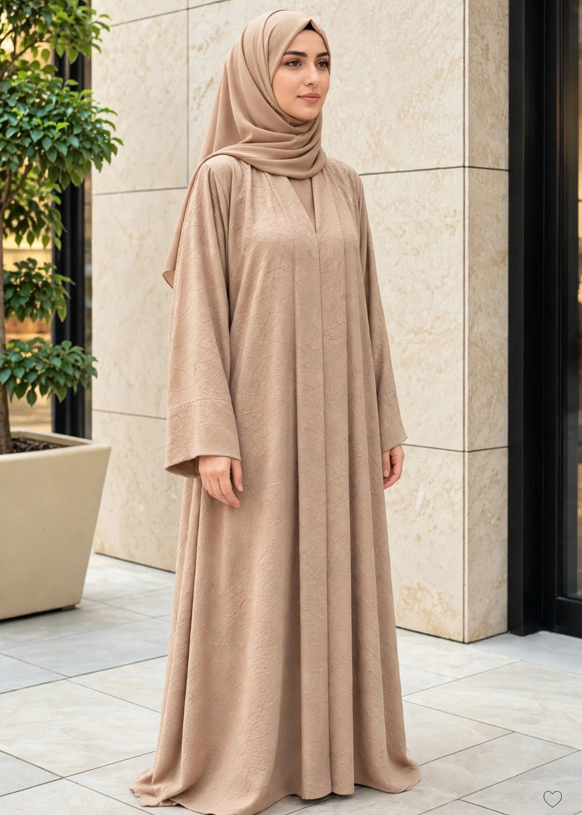 INZA KIMONO ABAYA | NUDE