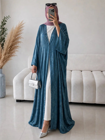 IMPORTED SIMMER DS KAFTAN ABAYA | BLUE