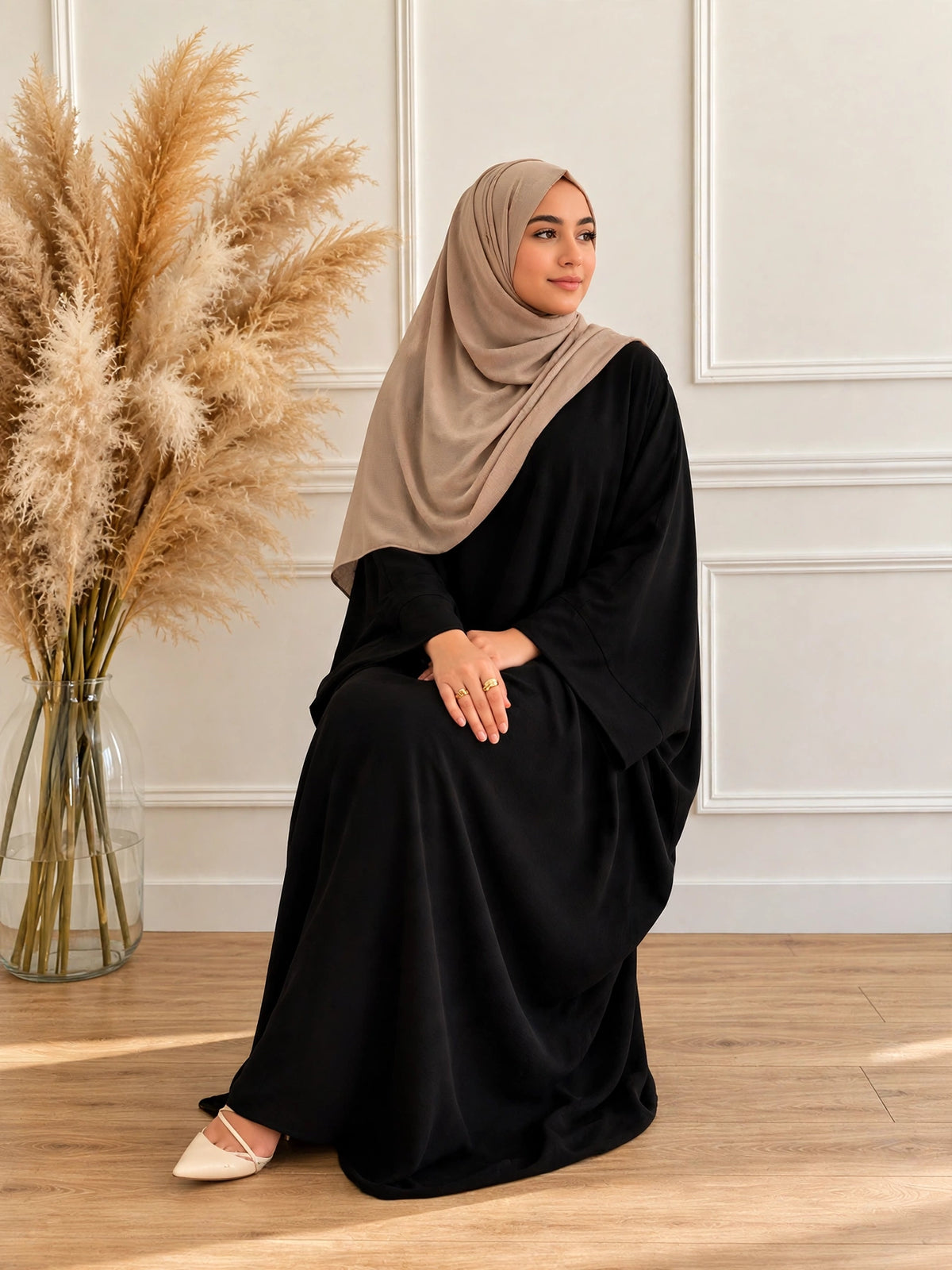 AREBIYAN KAFTAN ABAYA | BLACK