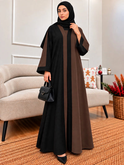 REEBA FULLY CLOSED ABAYA | COFFEE