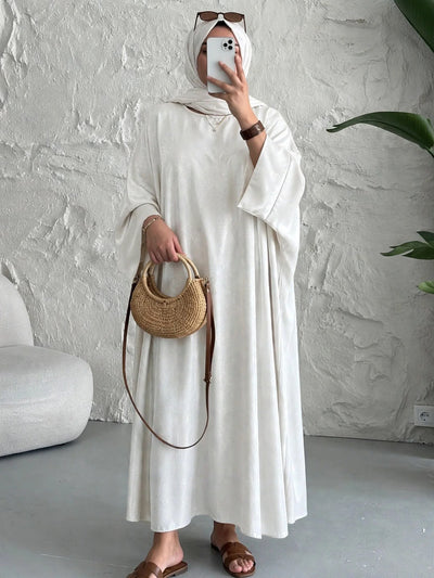 AREBIAN SIMMER KAFTAN ABAYA | WHITE