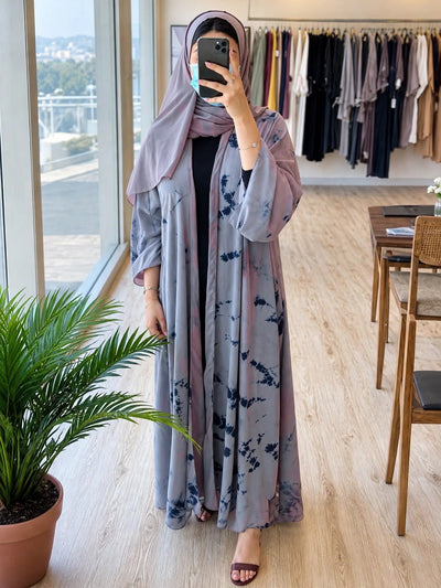TAI DYE ABAYA | GRAY
