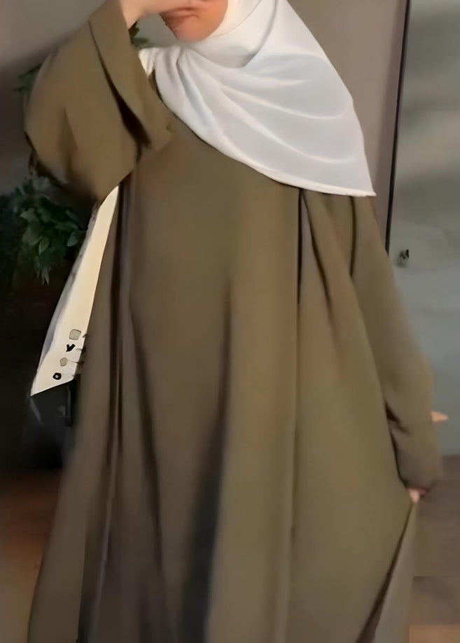 ANAM DOUBLE SHRUG ABAYA | SAGE GREEN