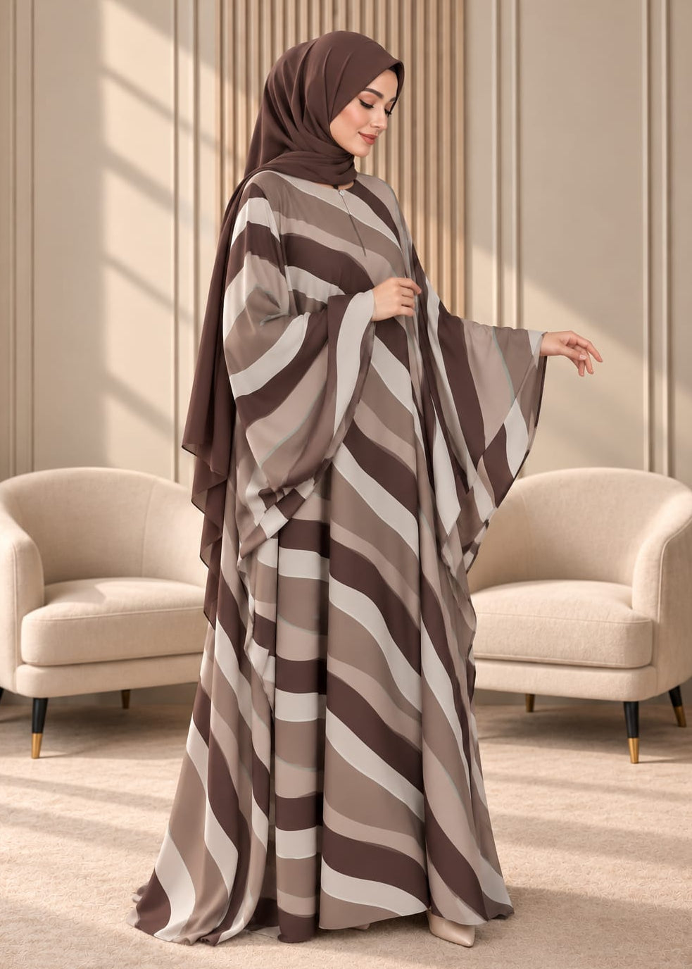 AAYAT KAFTAN ABAYA | NUDE