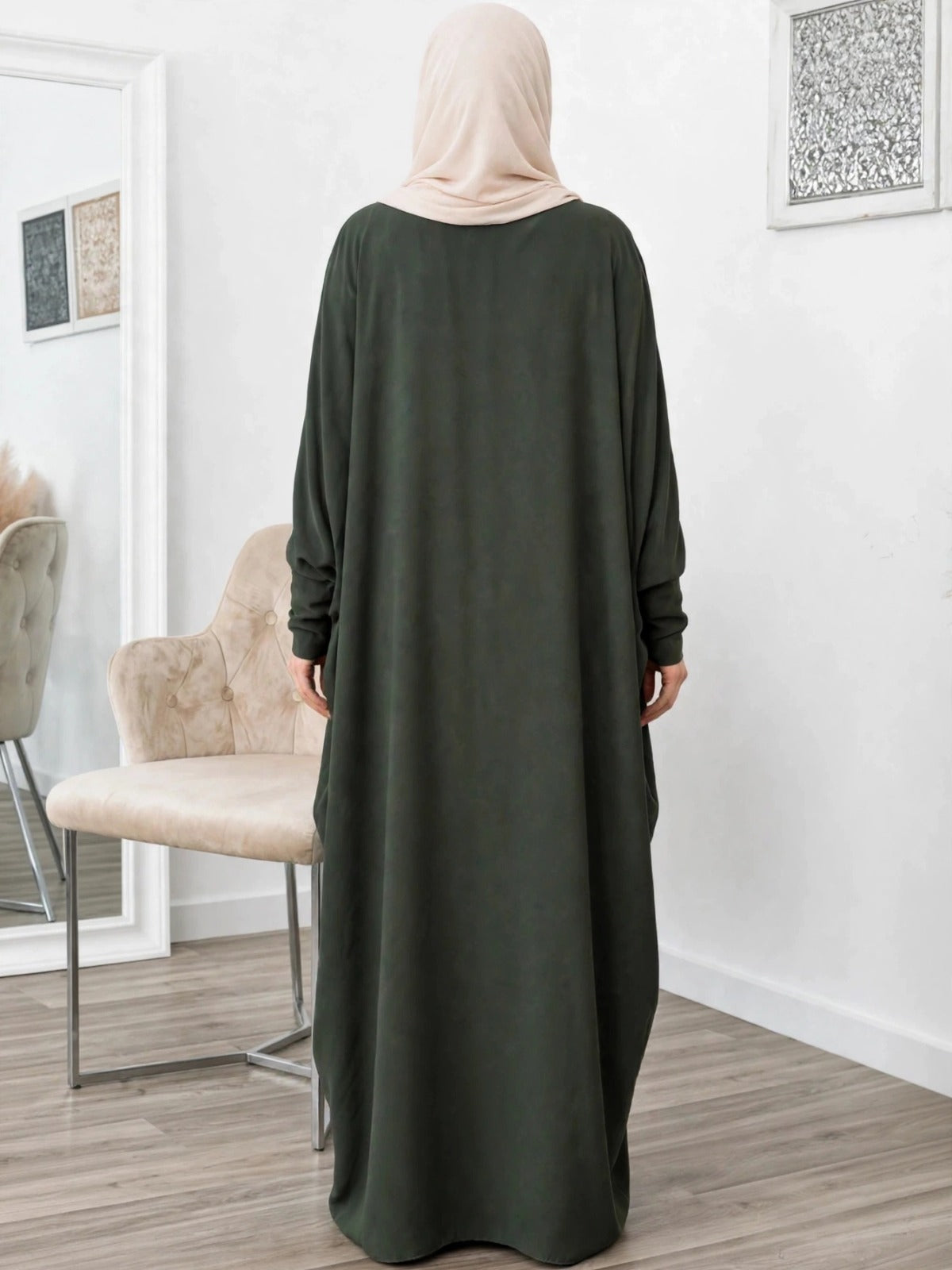 870 FITTING SLEEVE ABAYA | GREEN