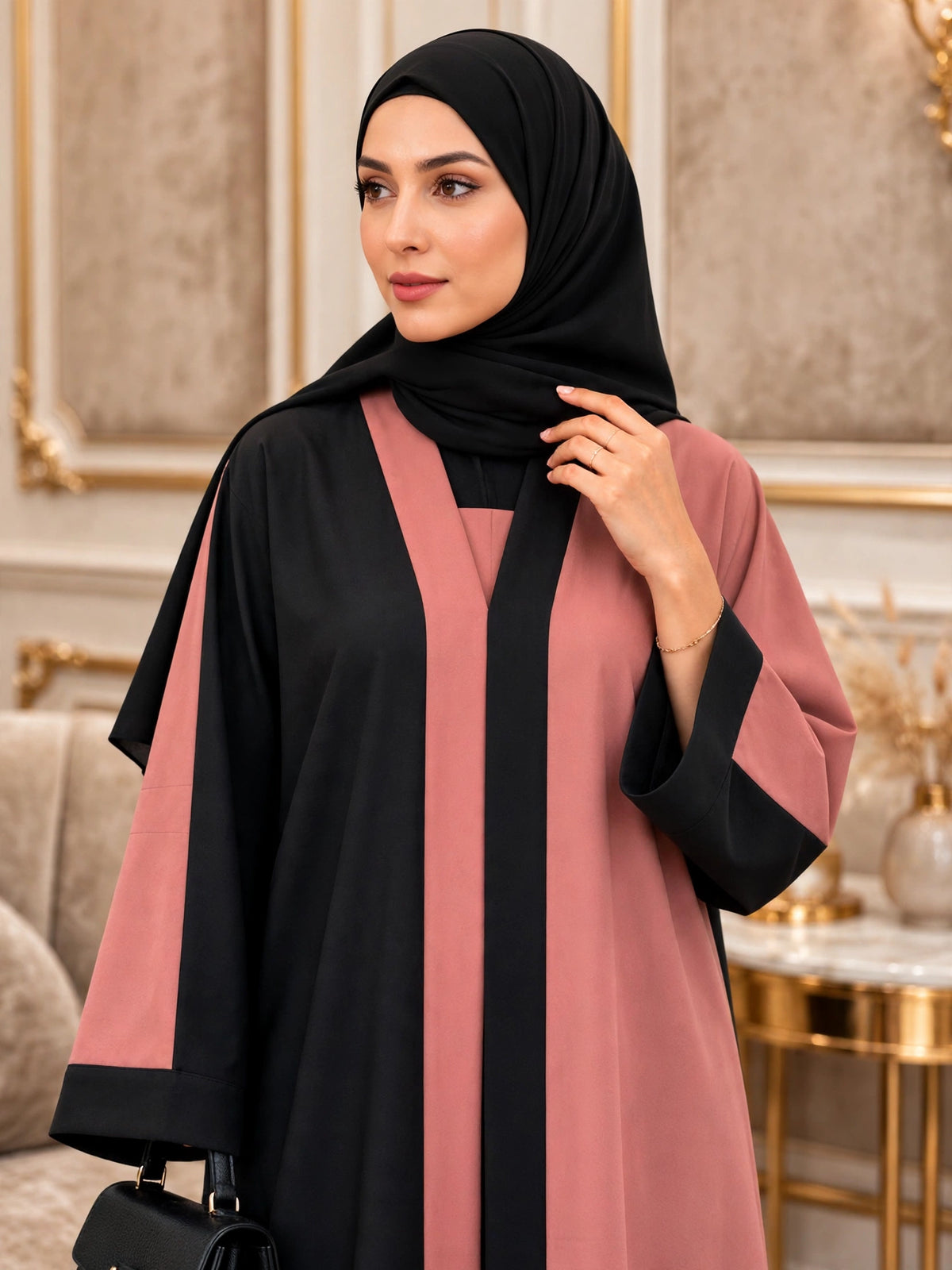 REEBA FULLY CLOSED ABAYA | FLAMINGO