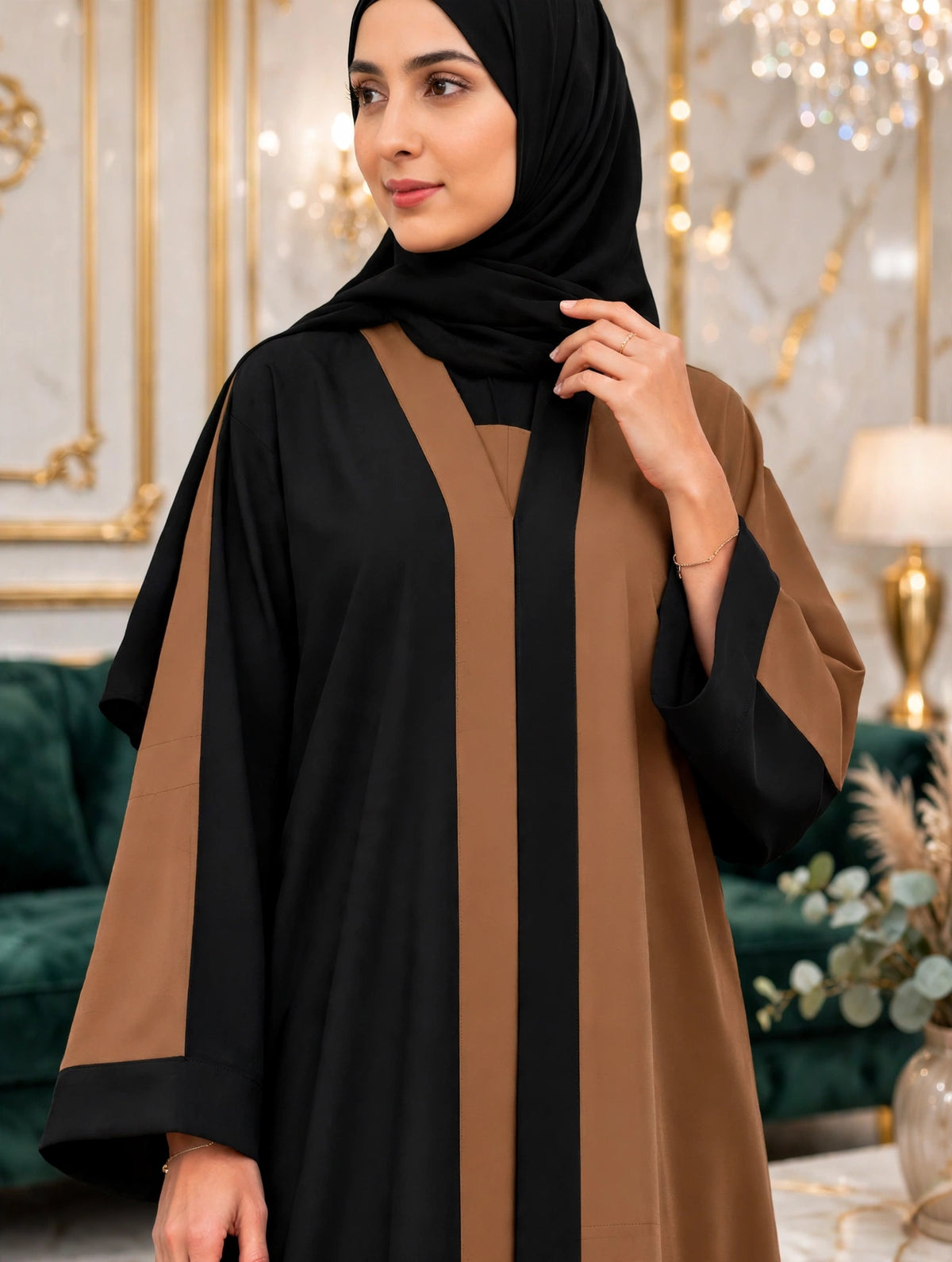 REEBA FULLY CLOSED ABAYA | COLLER BROWN