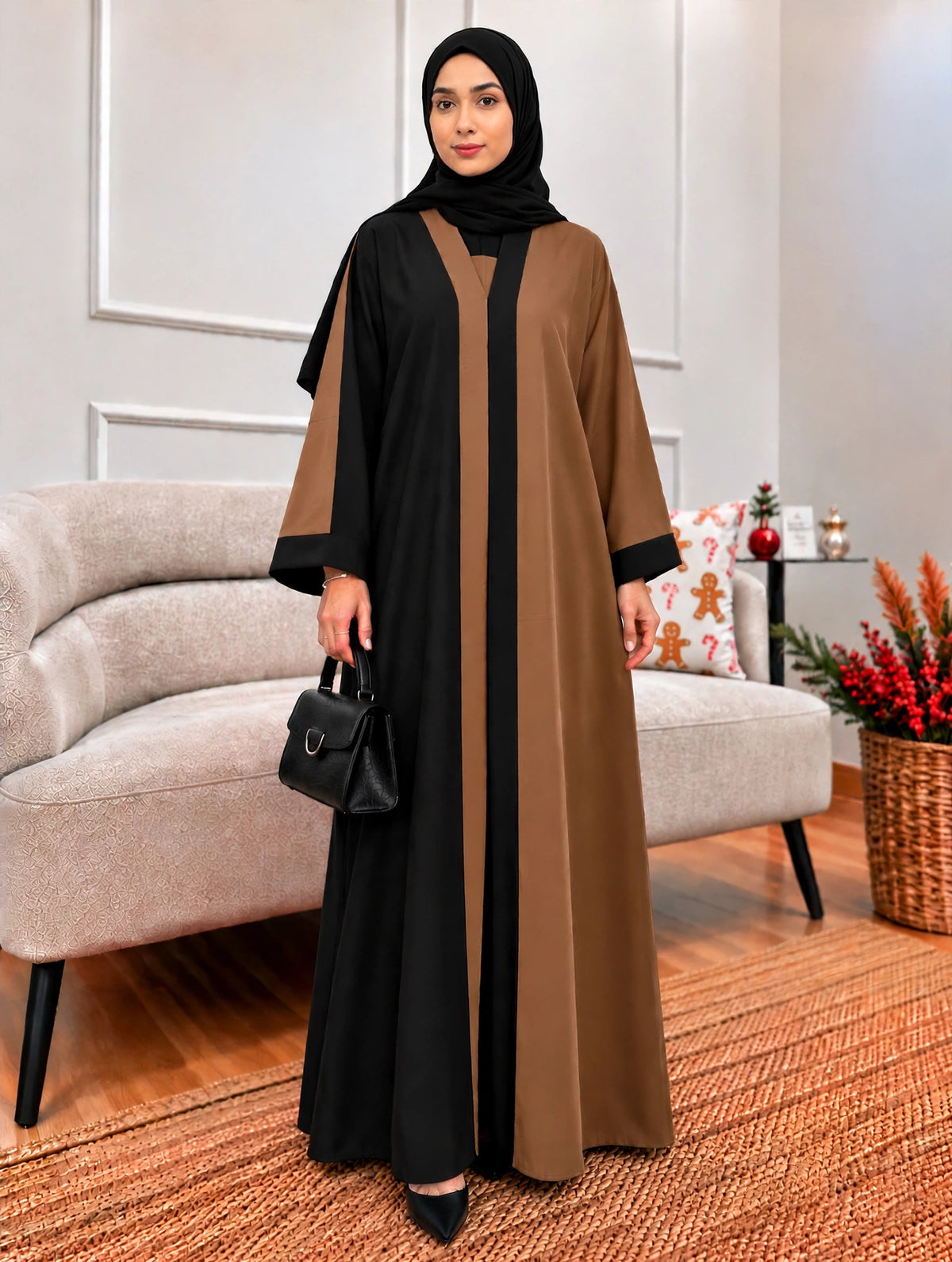 REEBA FULLY CLOSED ABAYA | COLLER BROWN