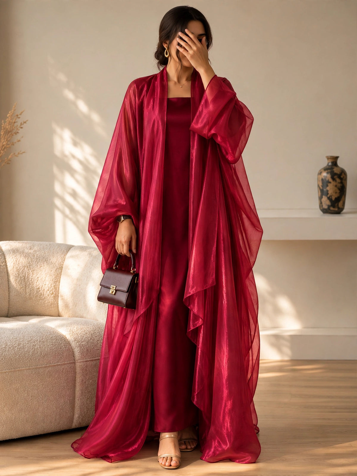 EZZAH DS ABAYA | RED