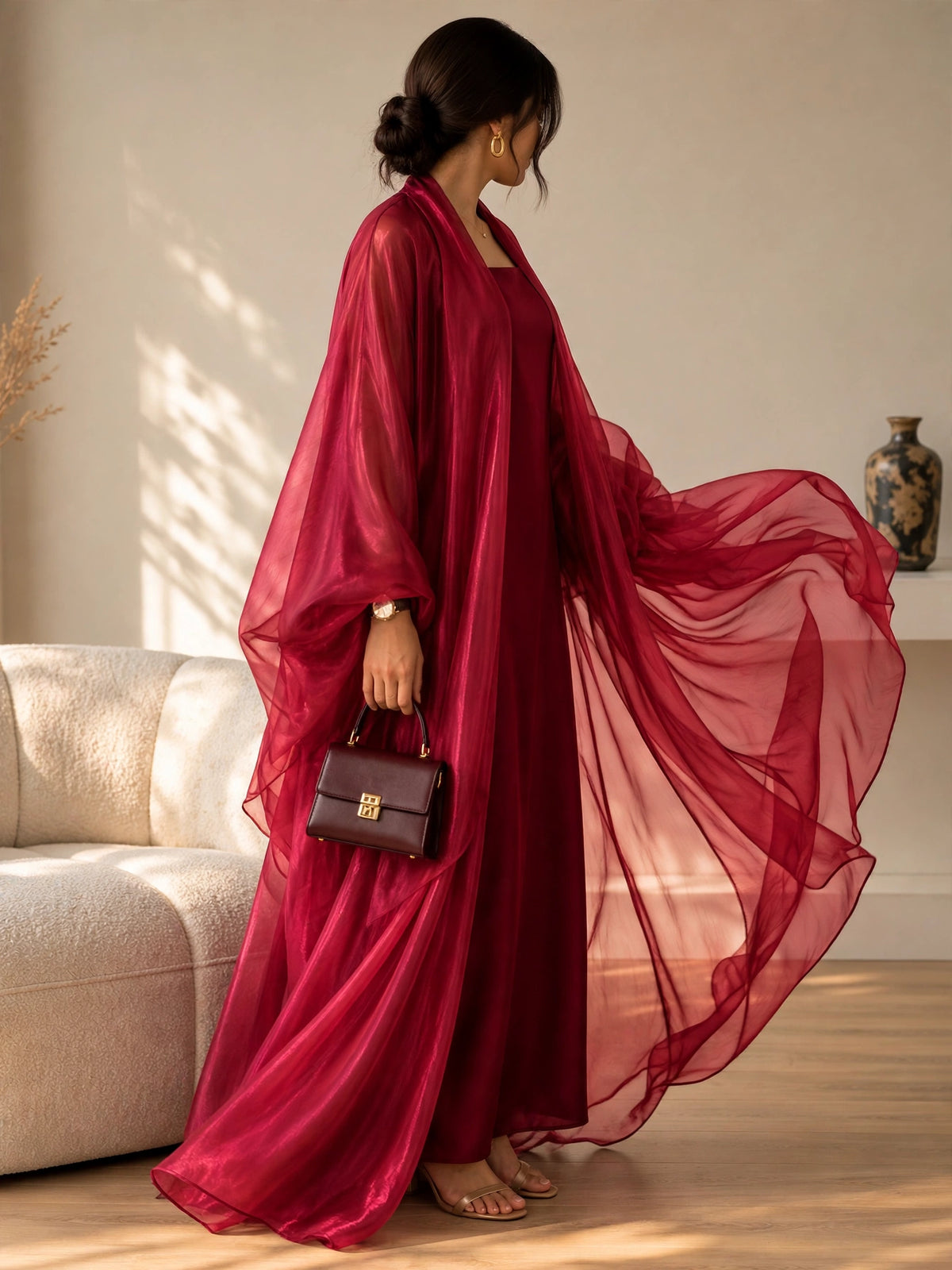 EZZAH DS ABAYA | RED