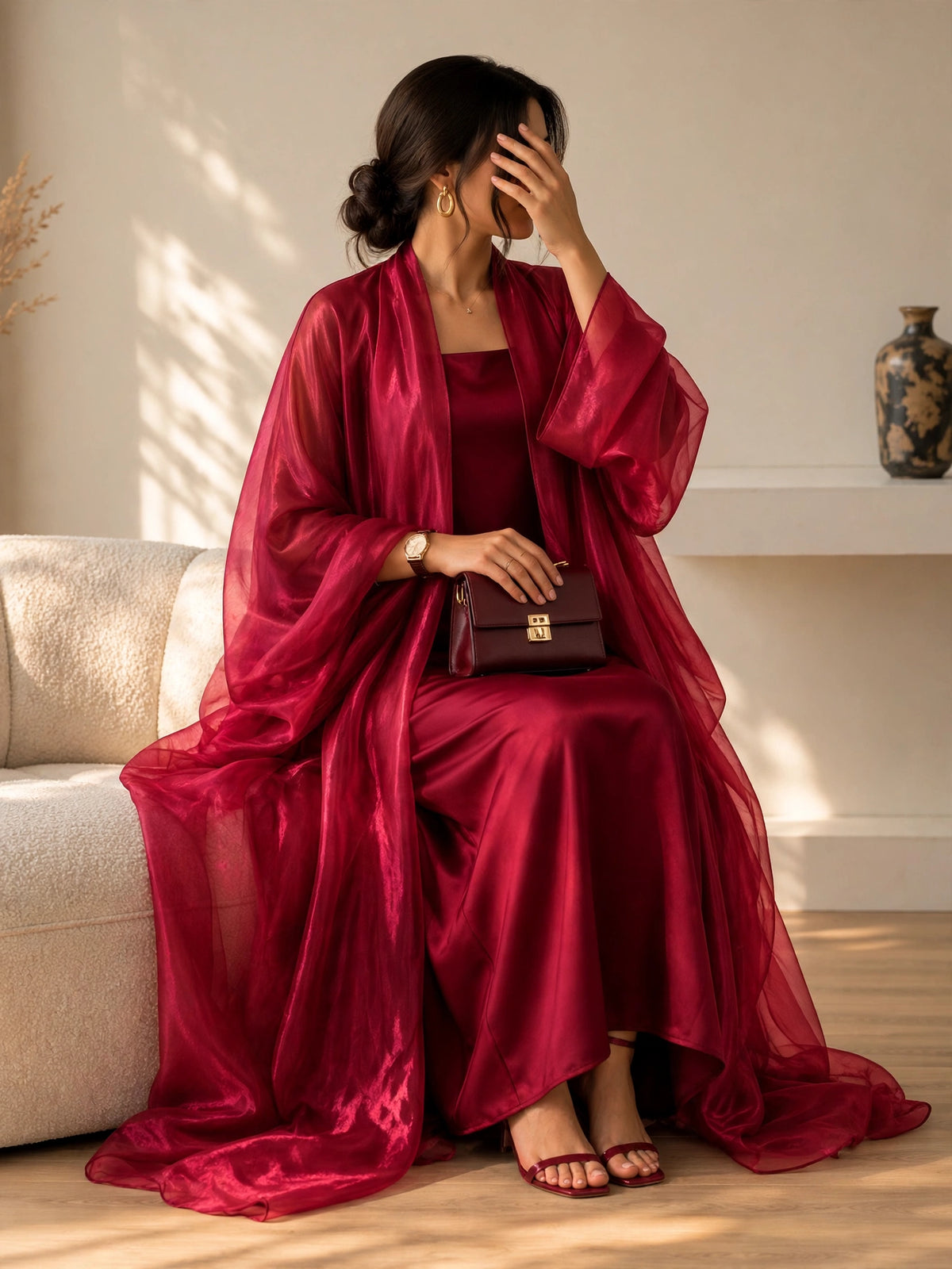 EZZAH DS ABAYA | RED