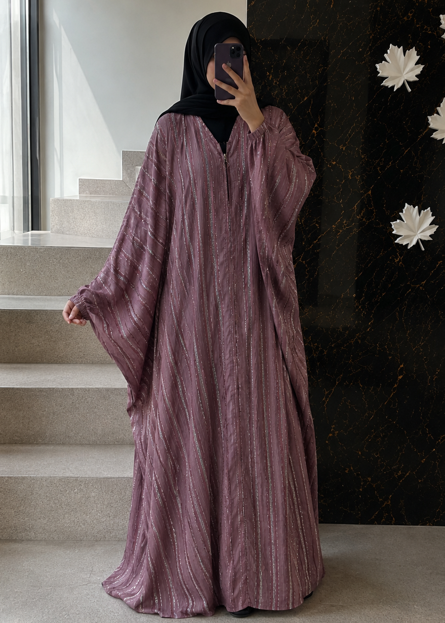8520 - KAFTAN ABAYA | PINK