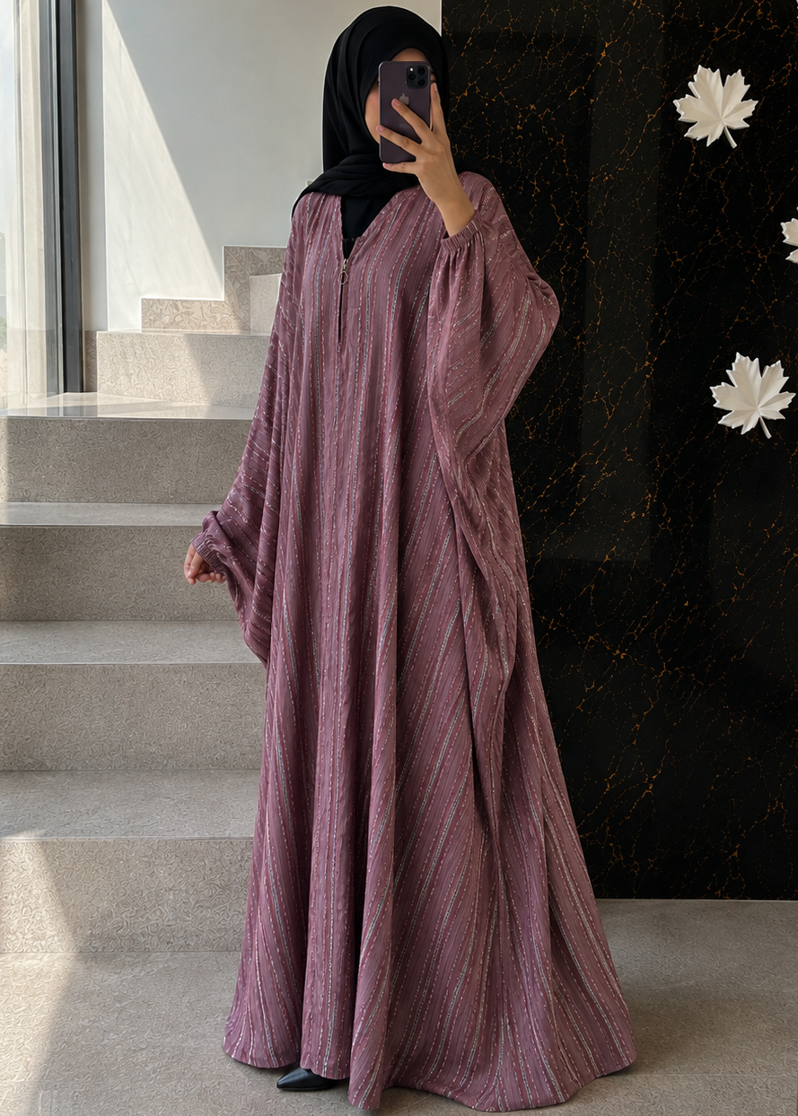 8520 - KAFTAN ABAYA | PINK