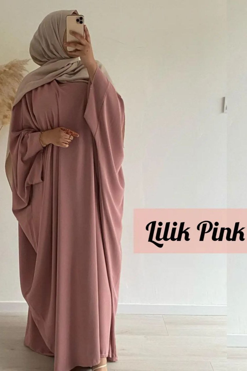 Arebiyan Kaftan Abaya ( LILIK PINK )