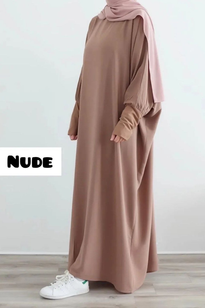 1071 Beautifull fitting sleeve Abaya | DUKE NUDE ( Best of Daily Wear )