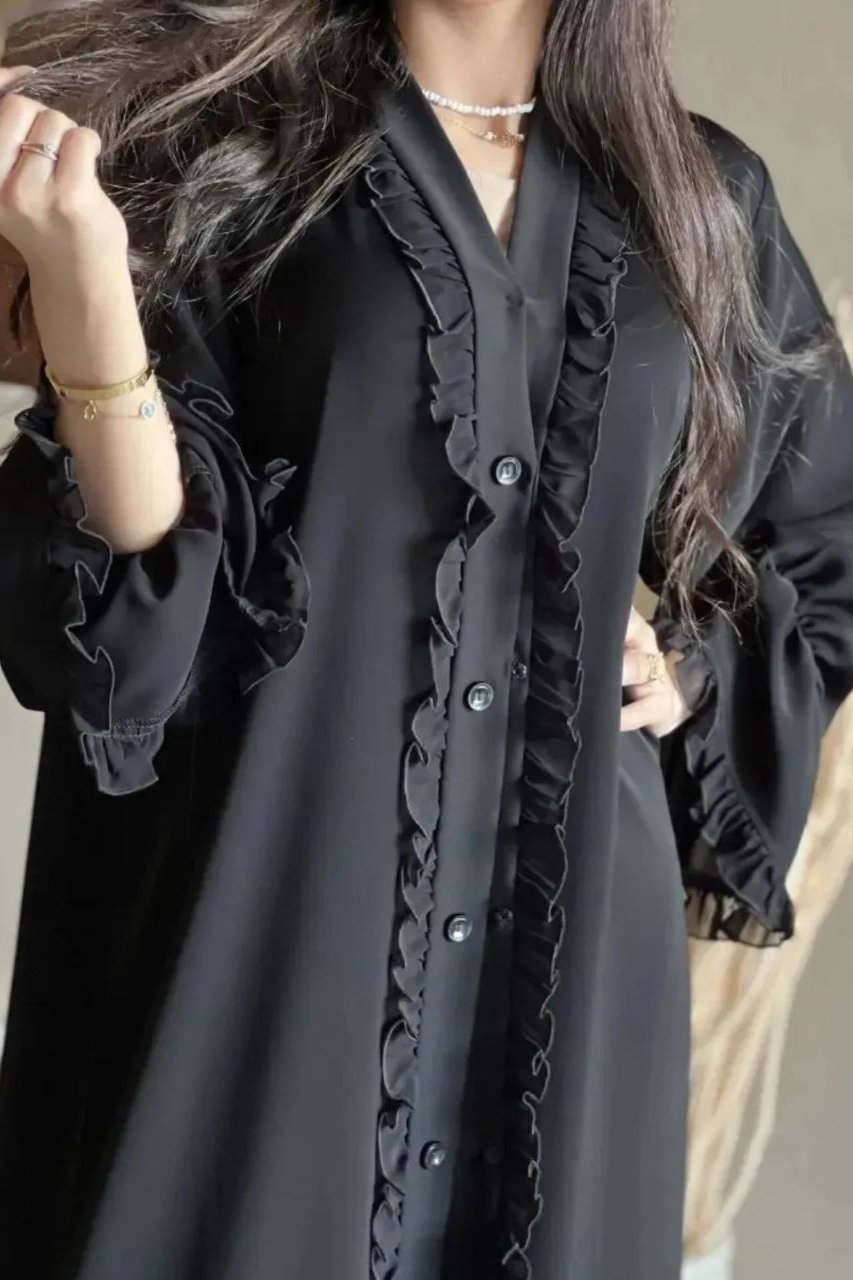 Frill Patti Abaya Newly ( 3456 FOFB )