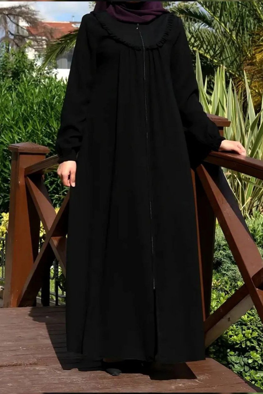 Fatima Demanded Zipper Abaya