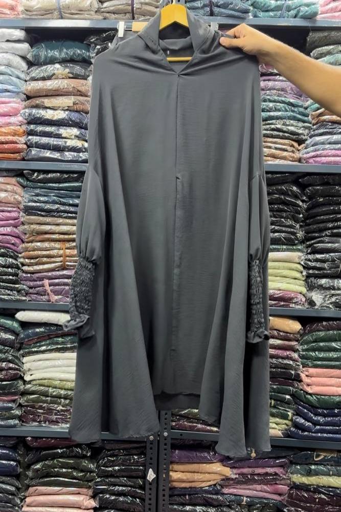 Ahana Full 3 Piece Jilbab GRAY ( NEW LAUNCH )