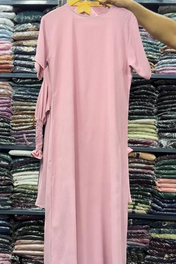 Ahana Full 3 Piece Jilbab LITE PINK ( NEW LAUNCH )