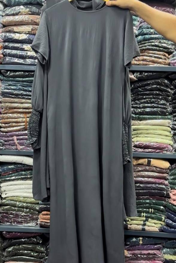 Ahana Full 3 Piece Jilbab GRAY ( NEW LAUNCH )