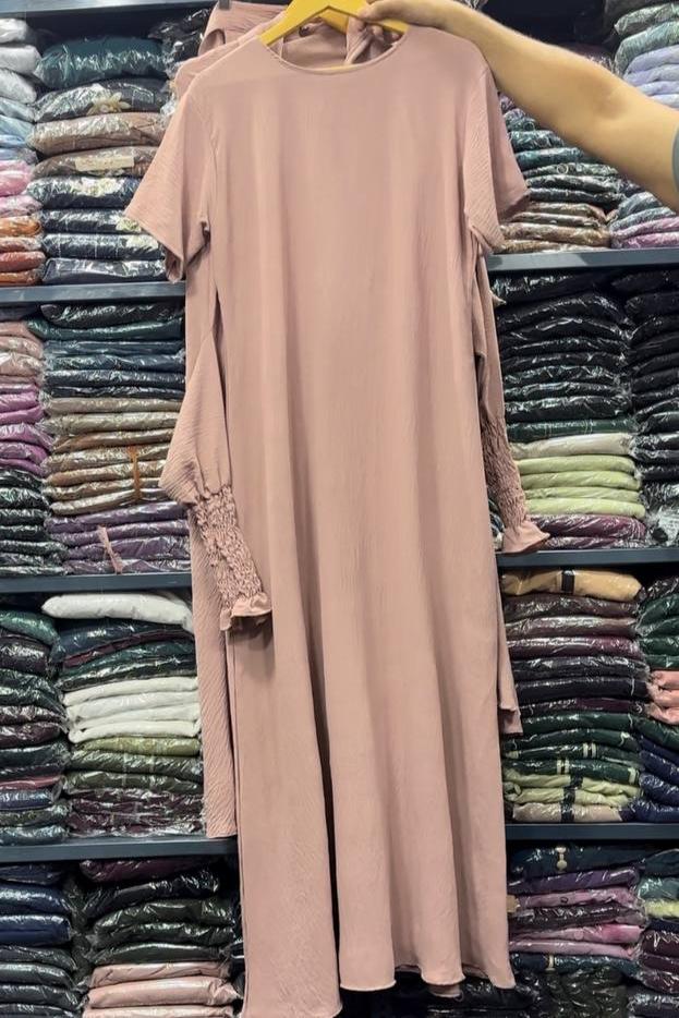 Ahana Full 3 Piece Jilbab PEACH ( NEW LAUNCH )