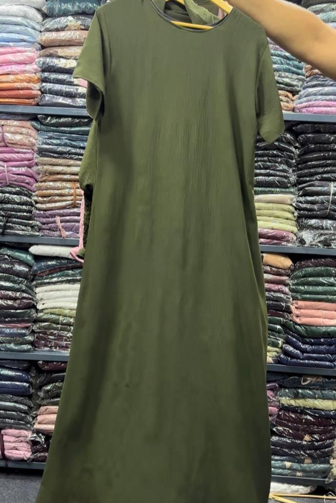 Ahana Full 3 Piece Jilbab OLIVE ( NEW LAUNCH )