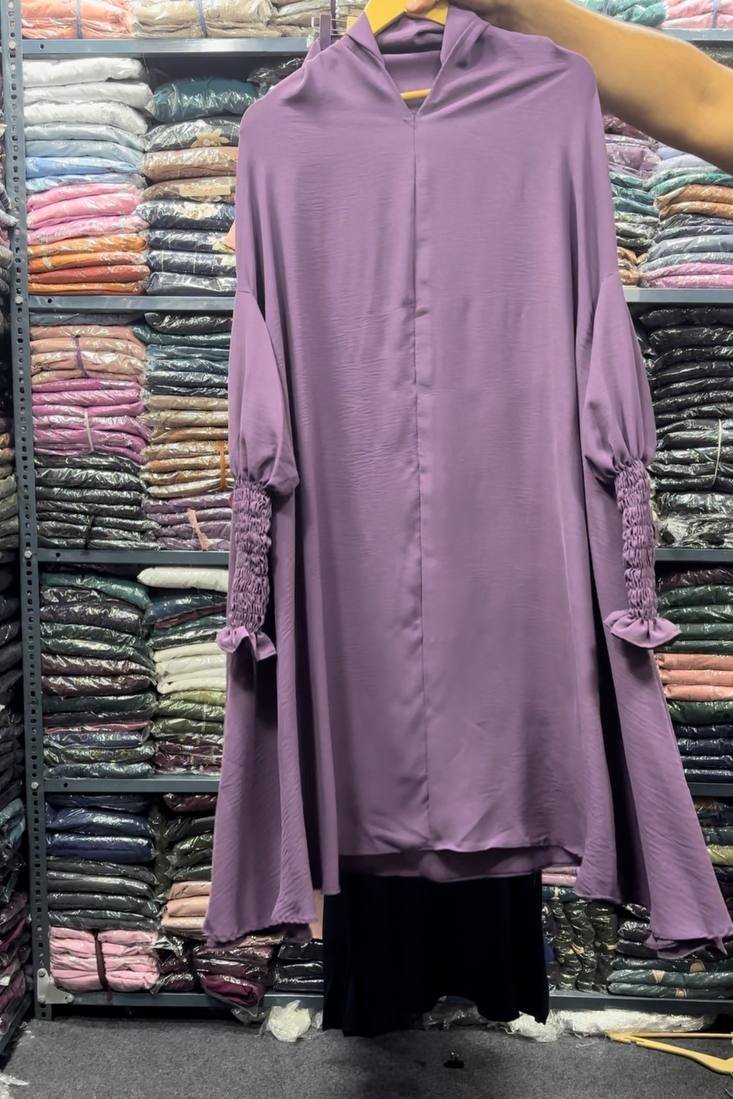 Ahana Full 3 Piece Jilbab PURPLE ( NEW LAUNCH )