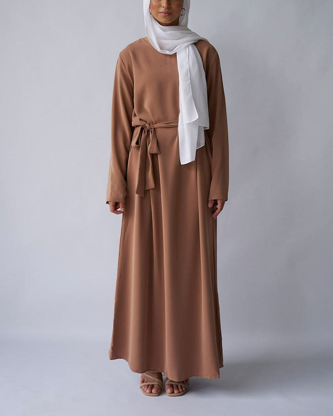 MAIRA PLAIN BASIC ABAYA | COLLER BROWN