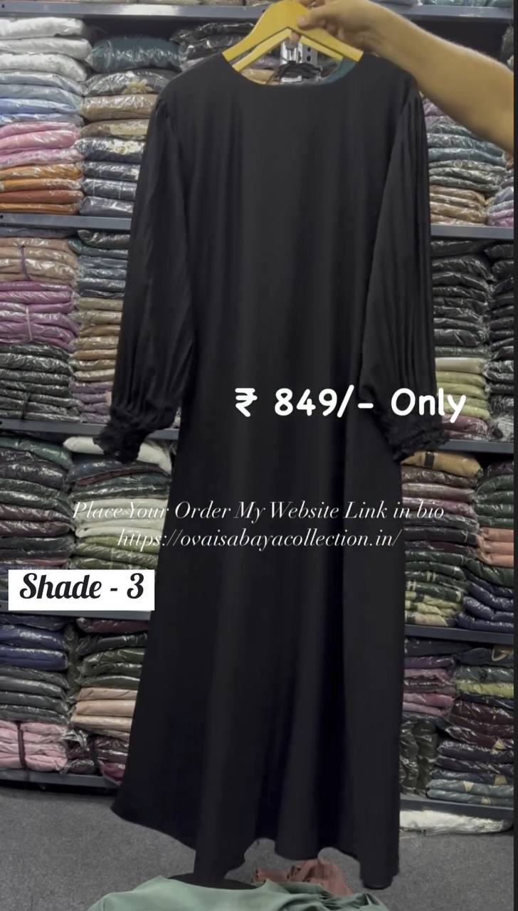 Umbrella Frill Sleeve Prada Abaya ( New - Launch )