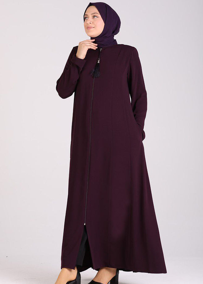 SARA ZIPPER ABAYA | WINE