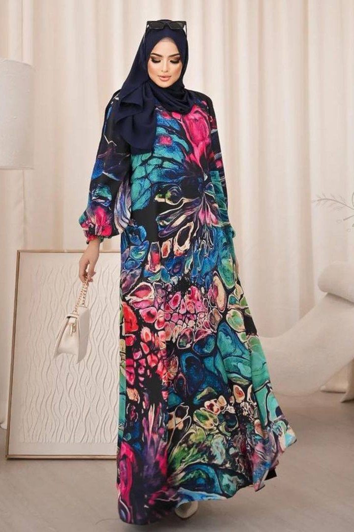 Aliza Orignal Printed Abaya - ( SHADE 5 )