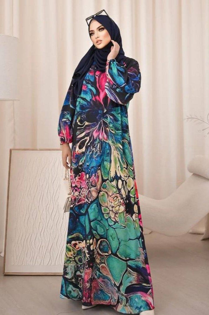 Aliza Orignal Printed Abaya - ( SHADE 5 )