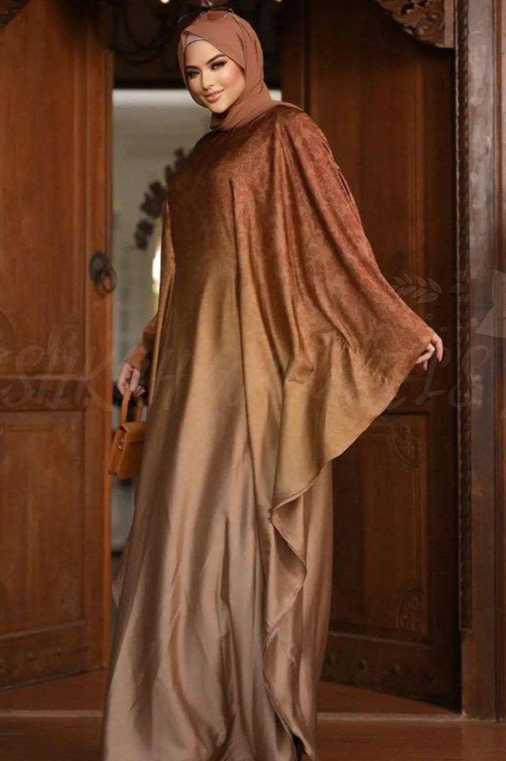 Aliza Orignal Printed Kaftan Abaya - ( SHADE 1 )