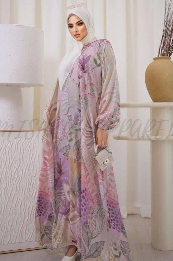 Aliza Orignal Printed Abaya - ( SHADE 6 )