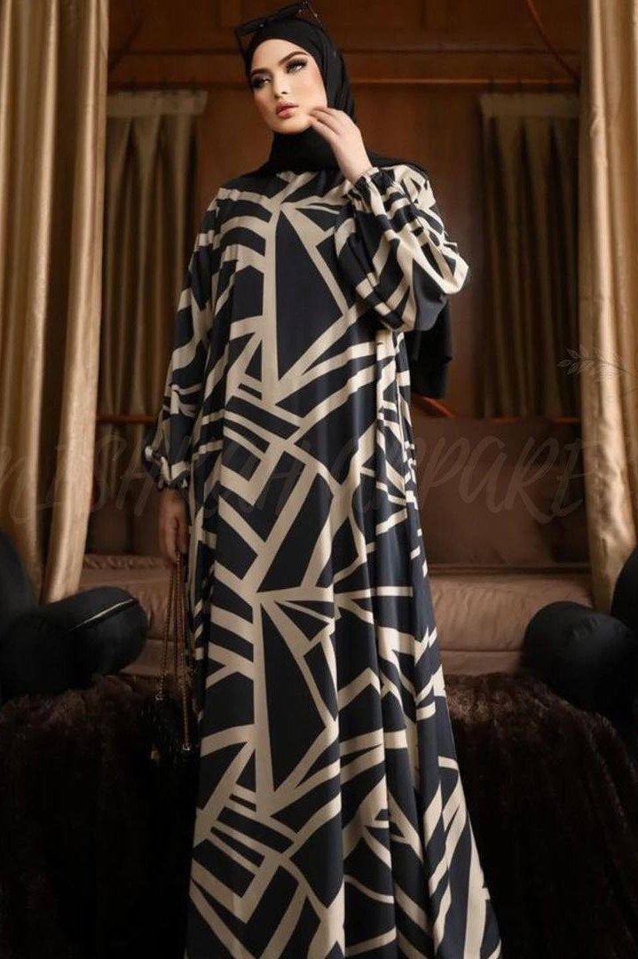 Aliza Orignal Printed Abaya - ( SHADE 7 )