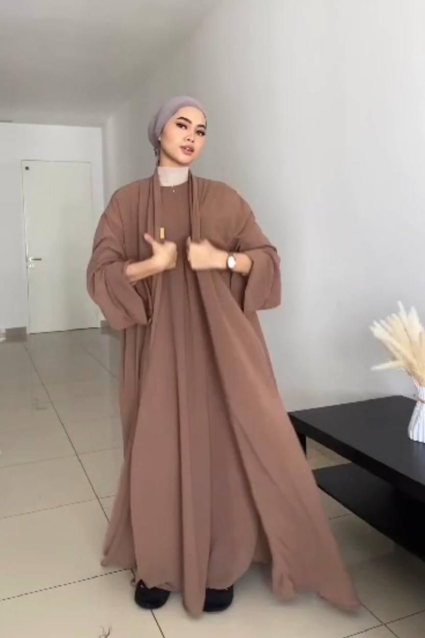 Anam Double Shrug Abaya ( New Launch)