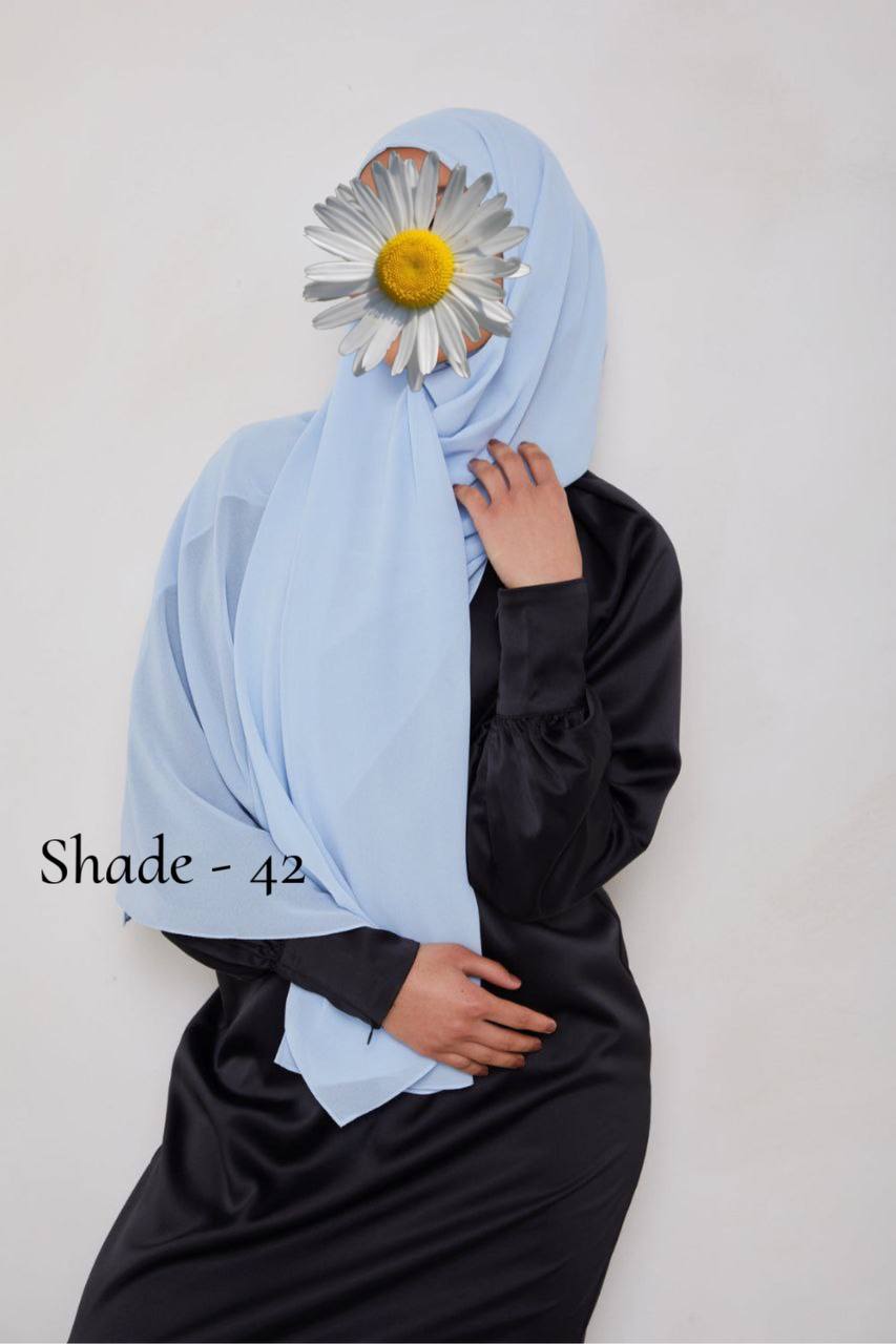 Maleshian Chiffon Stoles SHADE - 42 ( NEW LAUNCH )