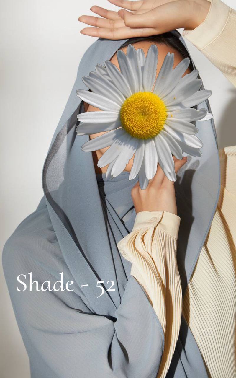 Maleshian Chiffon Stoles SHADE - 52 ( NEW LAUNCH )