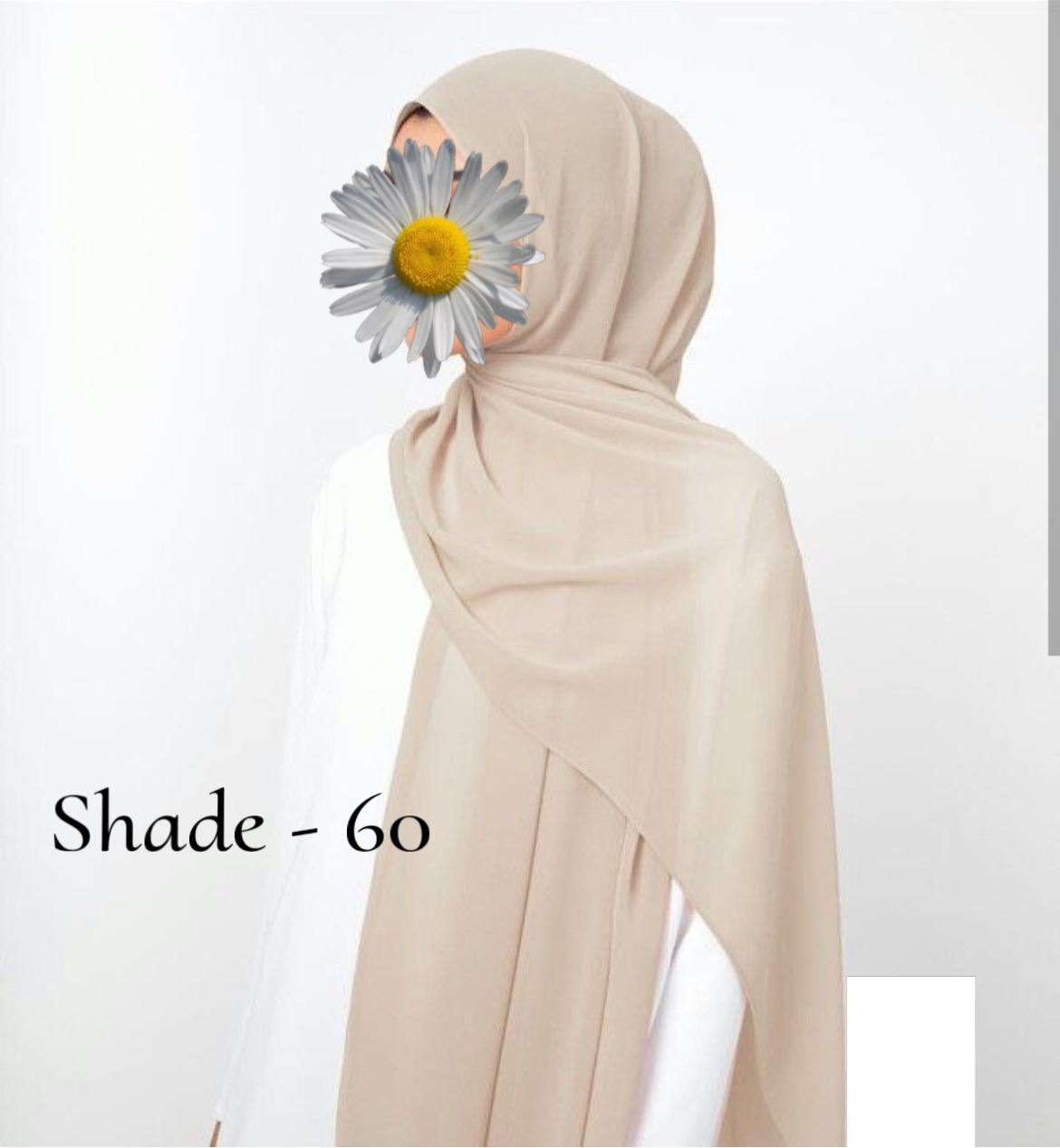 Maleshian Chiffon Stoles SHADE - 60 ( NEW LAUNCH )