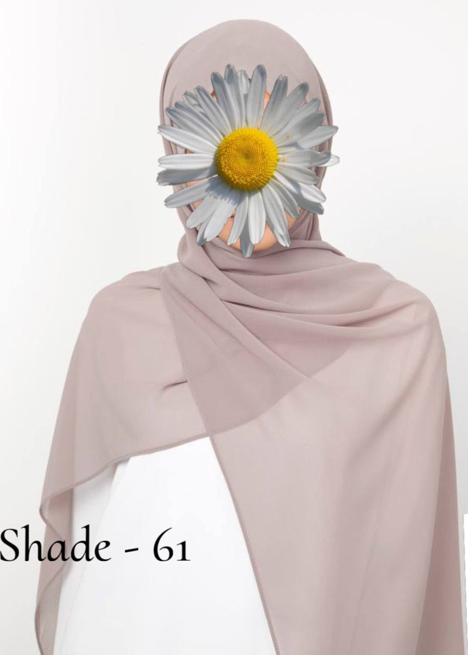 Maleshian Chiffon Stoles ( SHADE - 61 )