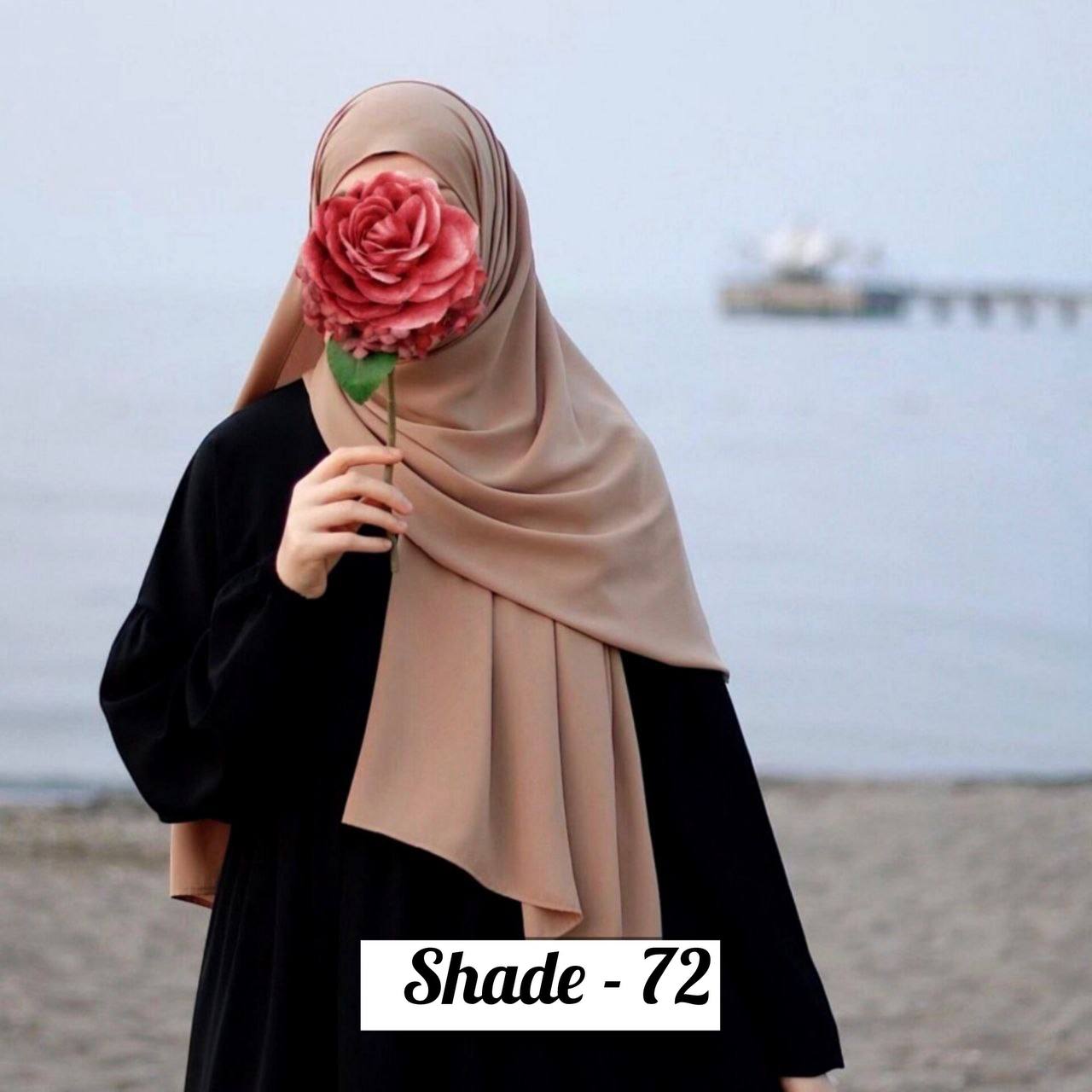 Maleshian Chiffon Stoles SHADE - 72 ( NEW LAUNCH )