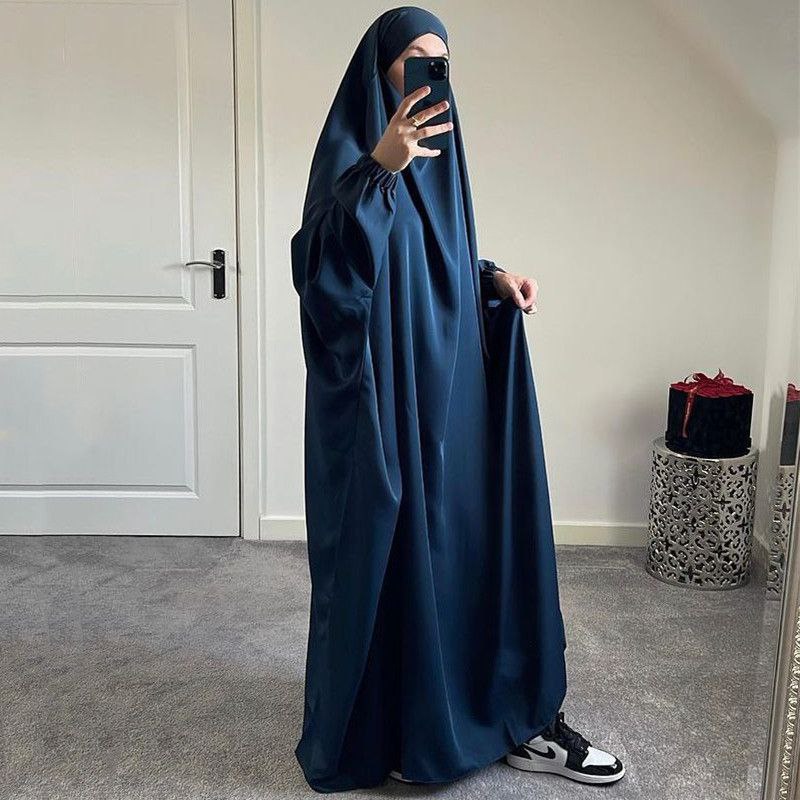 Zayna One Piece Turkish Jilbab  ( BLUE )