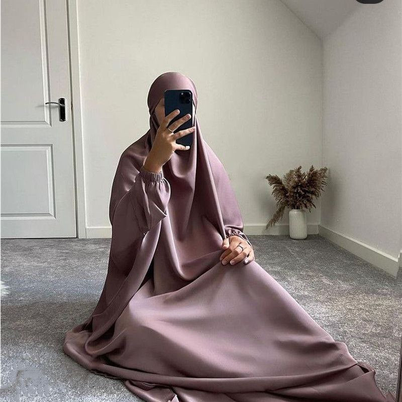 Zayna One Piece Turkish Jilbab  ( GHESTNUT LITE )