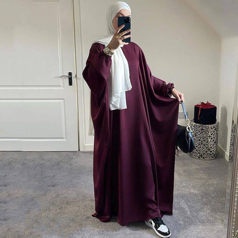 Zayna One Piece Turkish Jilbab ( WINE )