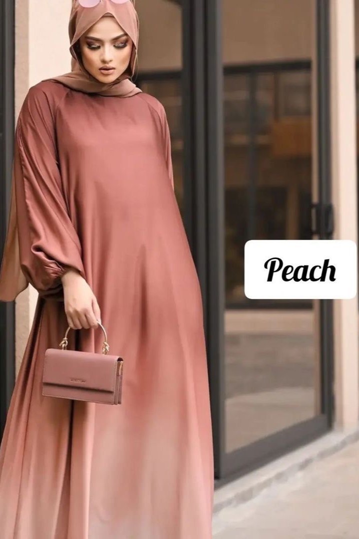 Aliza Orignal Plain Abaya - PEACH ( NEW LAUNCH  )