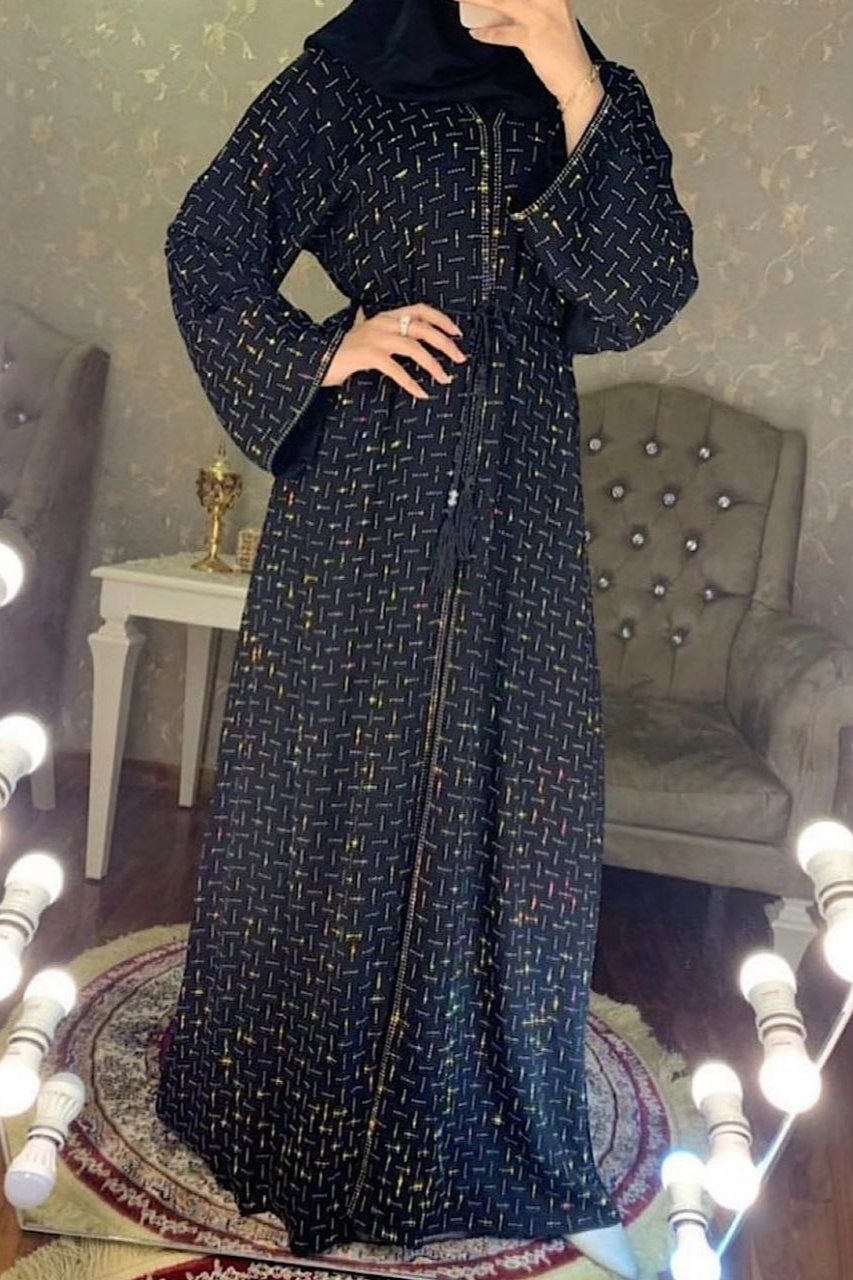 Arfa Bridle Wear Abaya : BLACK ( Imported - Dubai )