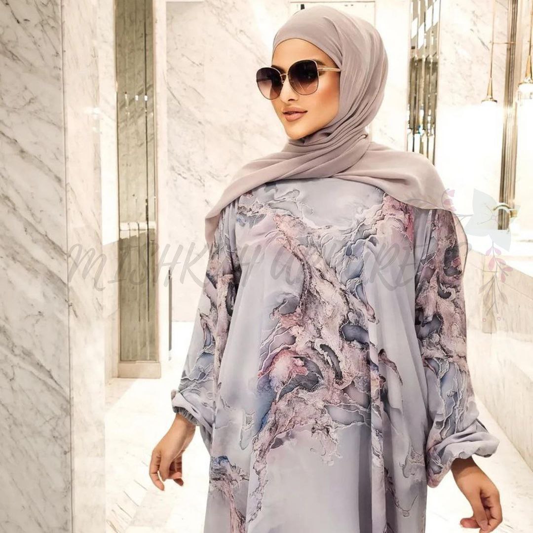 Aliza Orignal Printed Abaya - ( SHADE - 15 )